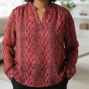 Michael Kors Snake Print Blouse XL (L12)
